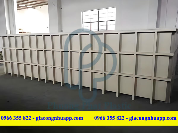 BỂ NHỰA PP CHỨA HÓA CHẤT TẨY BỀ MẶT NHÔM