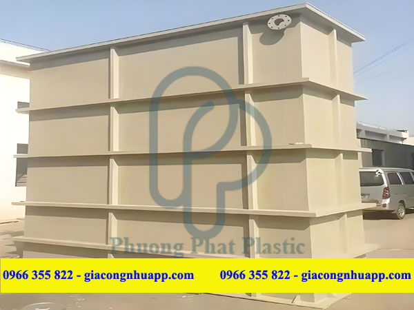BỂ NHỰA PP 15M3 TẨY GỈ THÉP