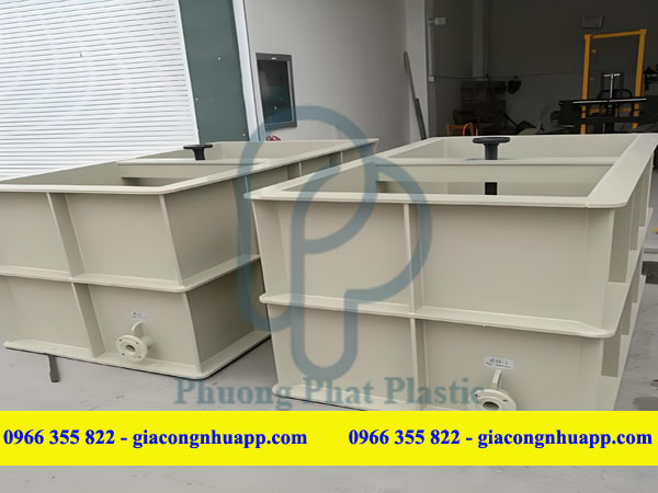 BỂ NHỰA PP 1M3 DÀNH CHO XI MẠ KẼM