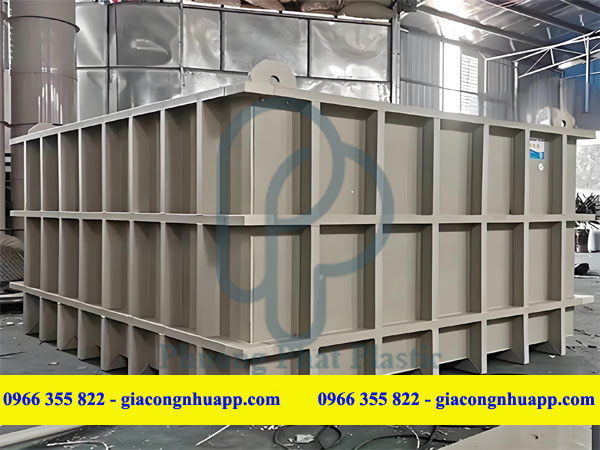 BỂ NHỰA PP 25M3 NGÂM TẨY DẦU MỠ